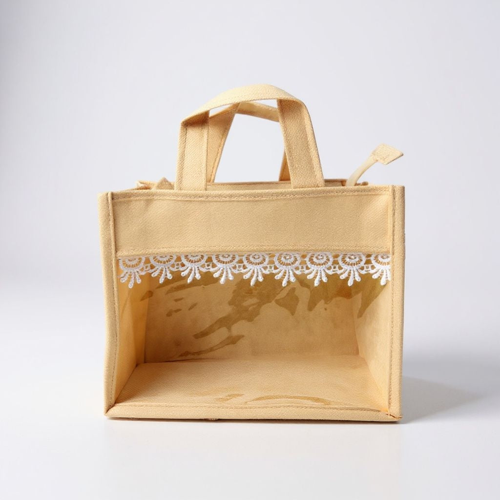 RETURN GIFT ITEMS 8*10 INCH NON WOVEN WINDOW TRANSPARENT GIFT BAGS