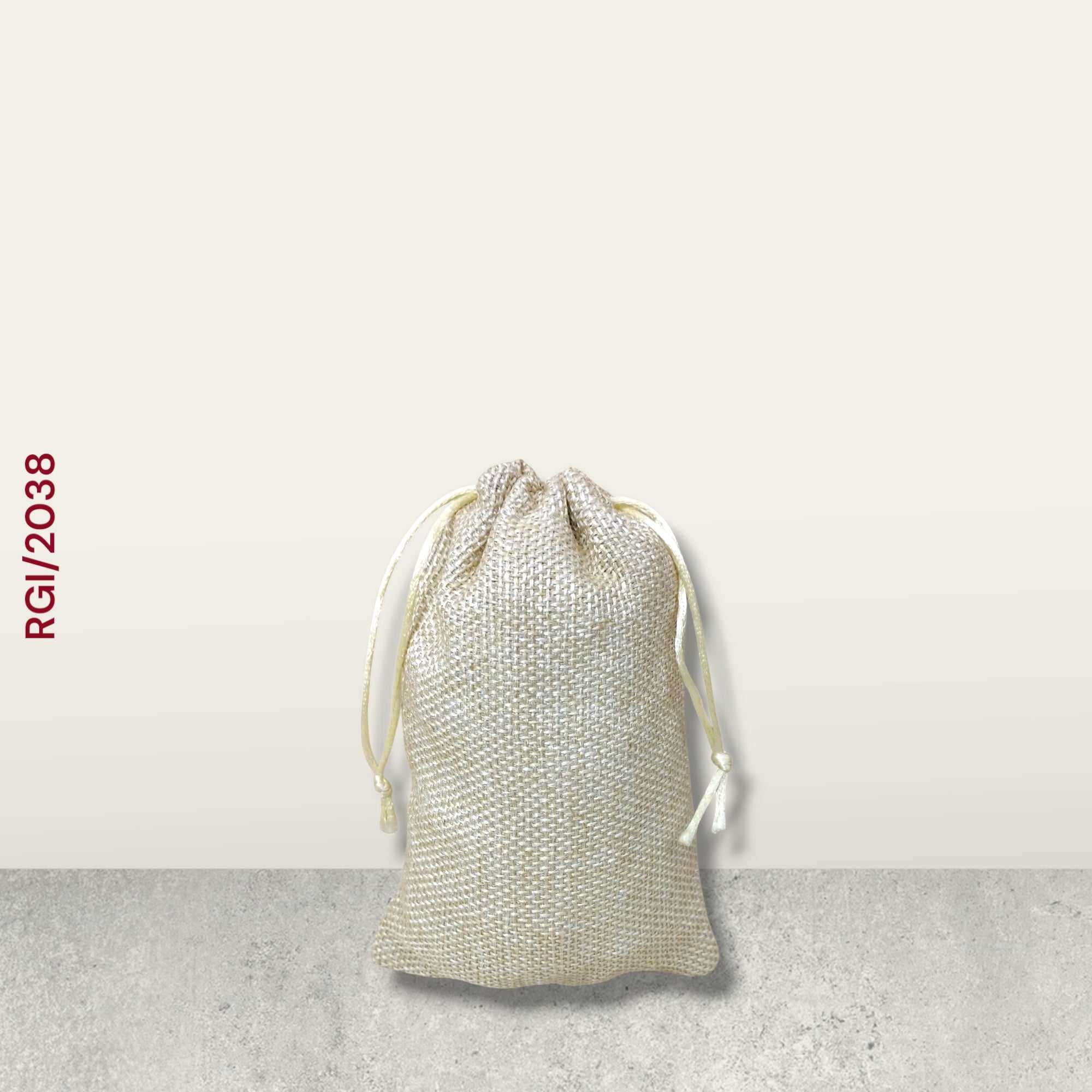 RETURN GIFT ITEMS 250 GMS PLAIN JUTE POTLI BAG