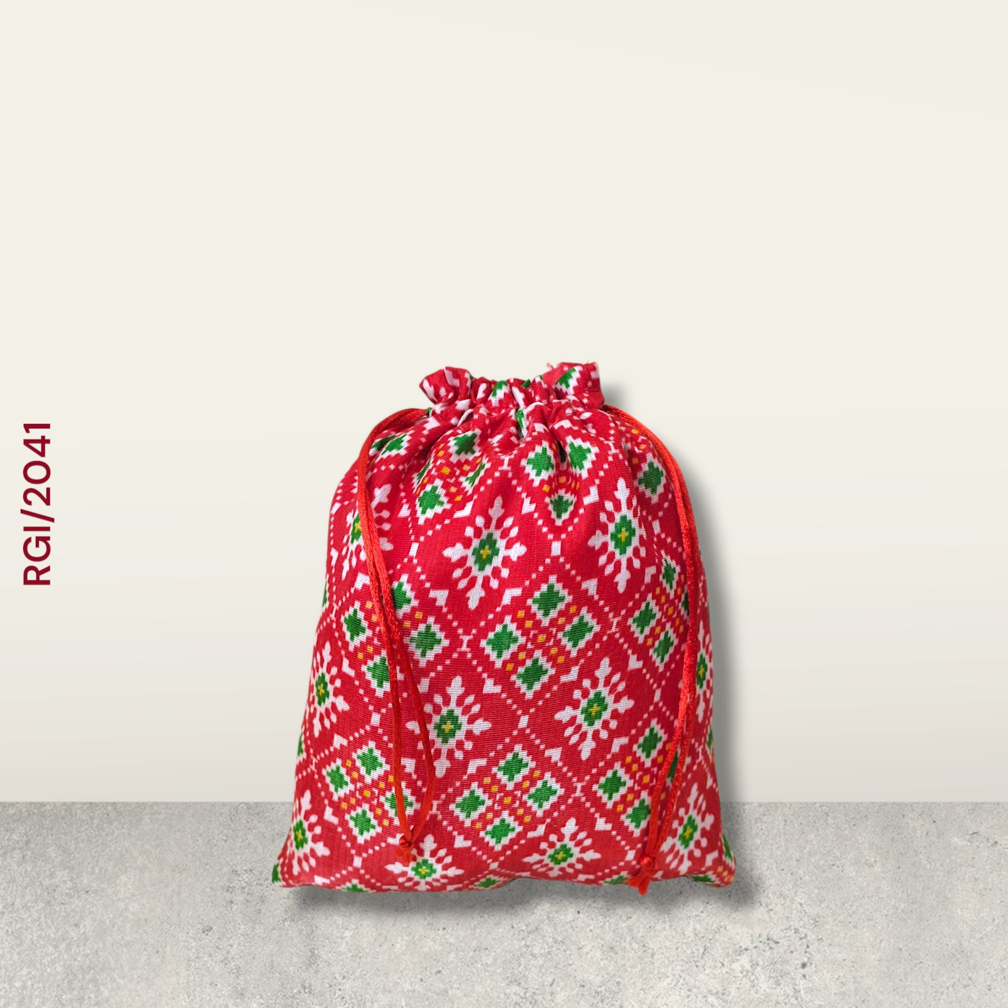 RETURN GIFT ITEMS 500 GMS PACKING PATOLA PRINT POTLI BAG