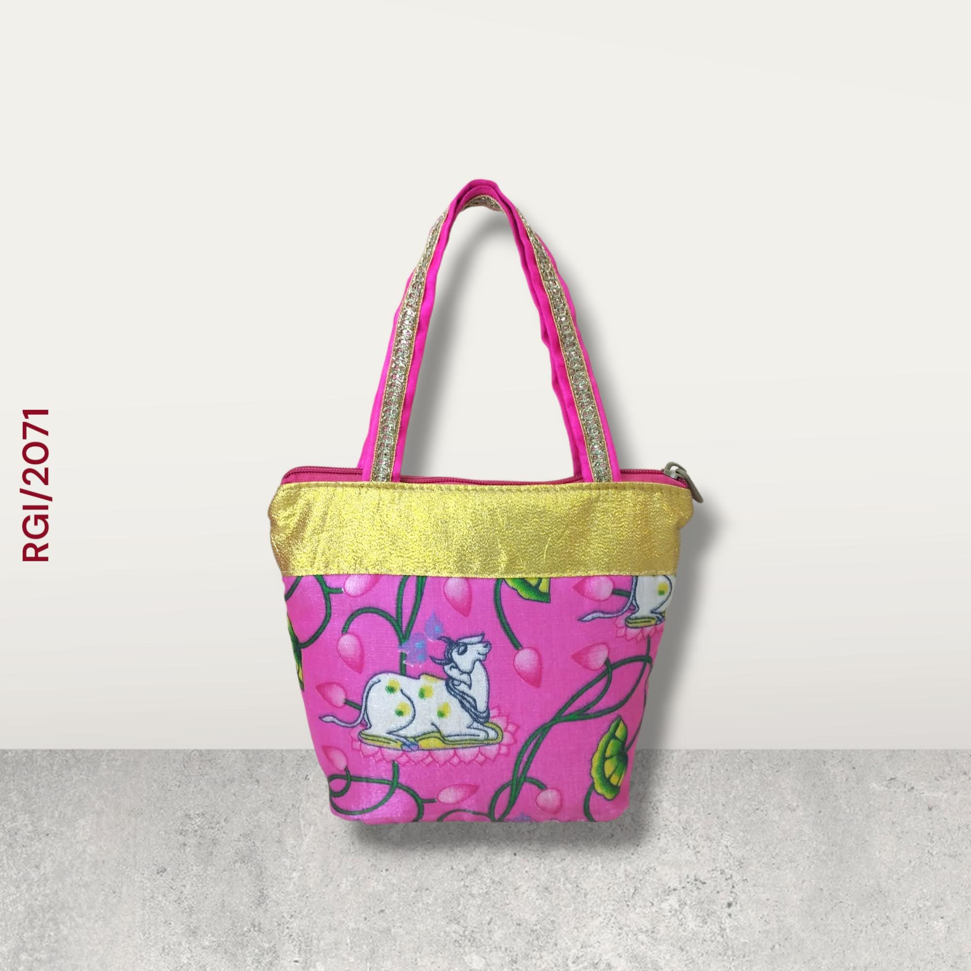 RETURN GIFT ITEMS MINI COW PRINT HANDBAGS