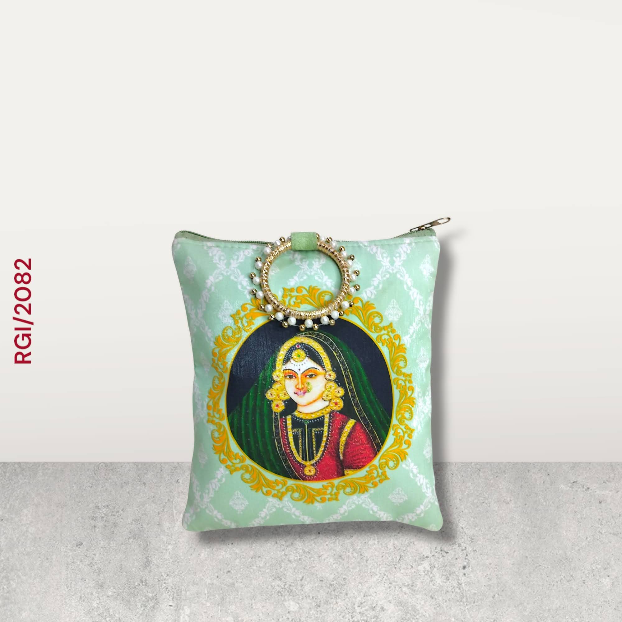 RETURN GIFT ITEMS DIGITAL MAHARANI PRINT HANDBAG