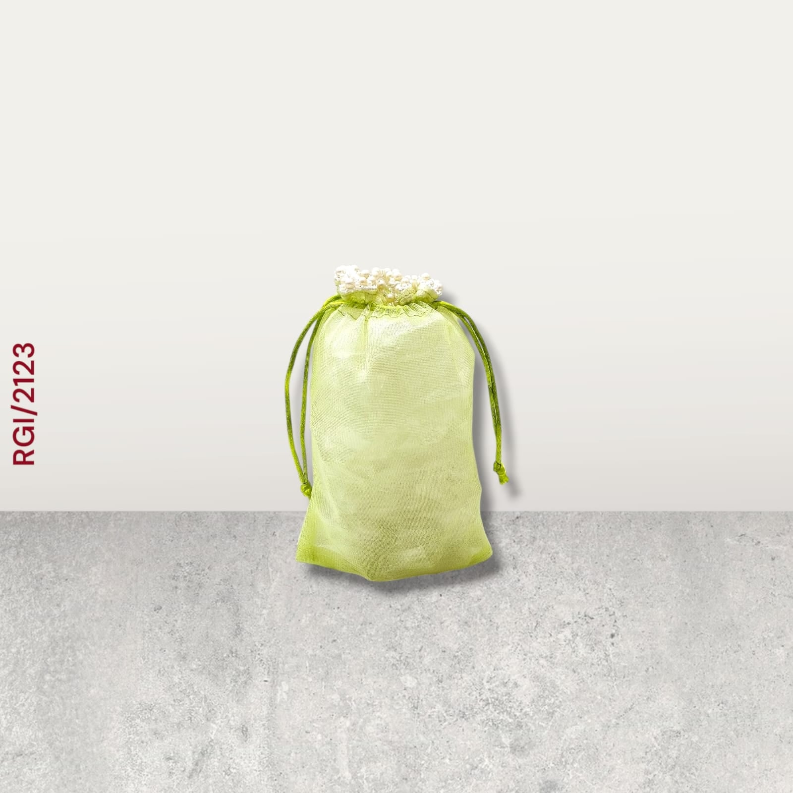 RETURN GIFT ITEMS 5*7 INCH PASTEL TISSUE POTLI BAGS