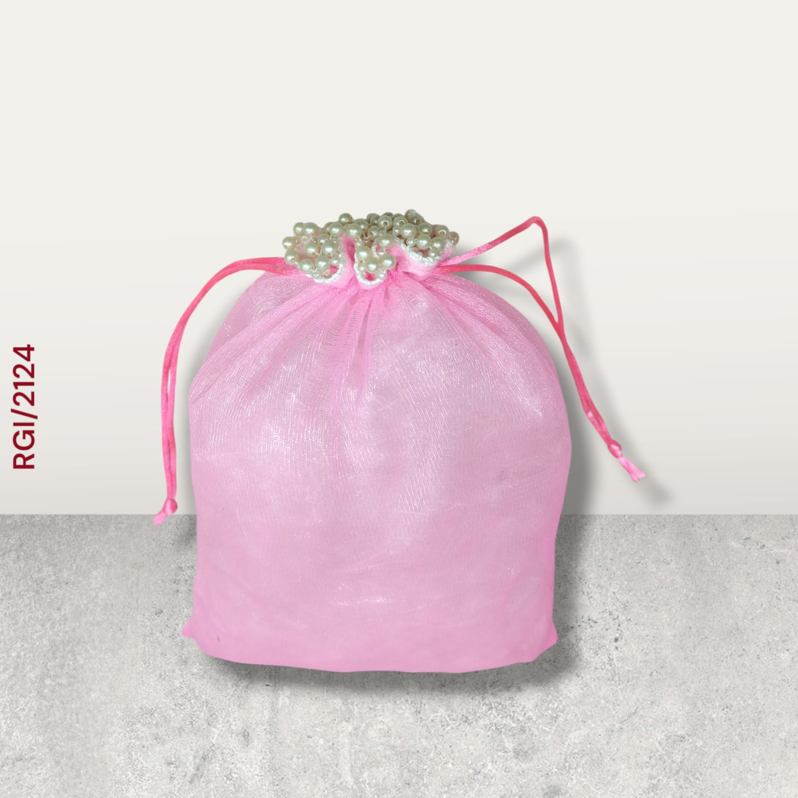 RETURN GIFT ITEMS 7*9 INCH PASTEL TISSUE POTLI BAGS