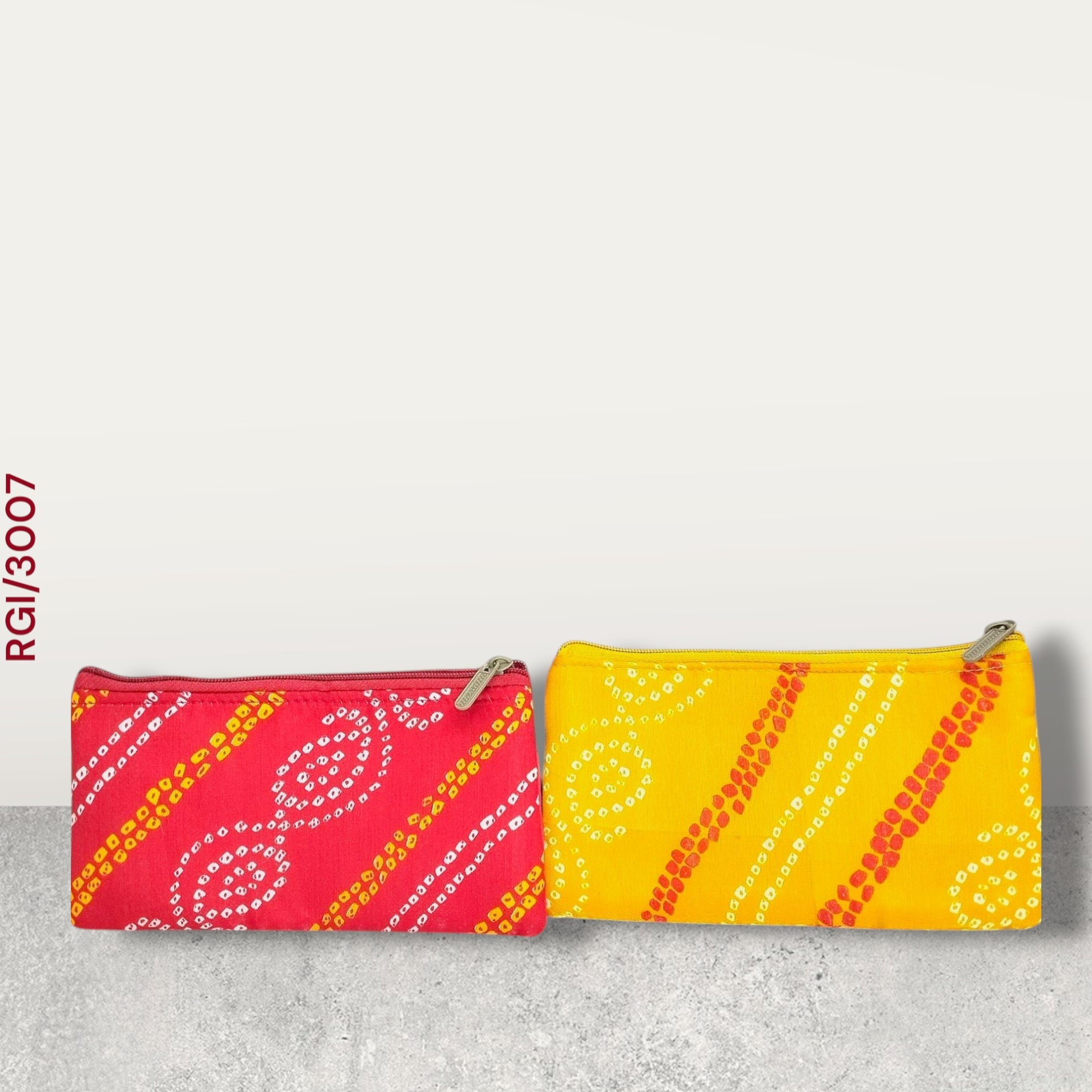 RETURN GIFT ITEMS SILK BANDHINI PRINT HAND POUCHES