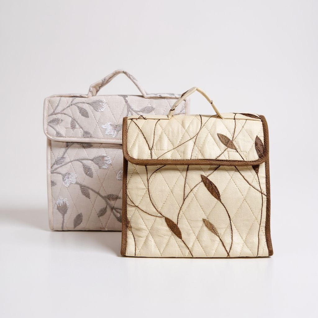 RETURN GIFT ITEMS FOLDER MULTI SECTION TISSUE SILK JEWELLERY POUCH