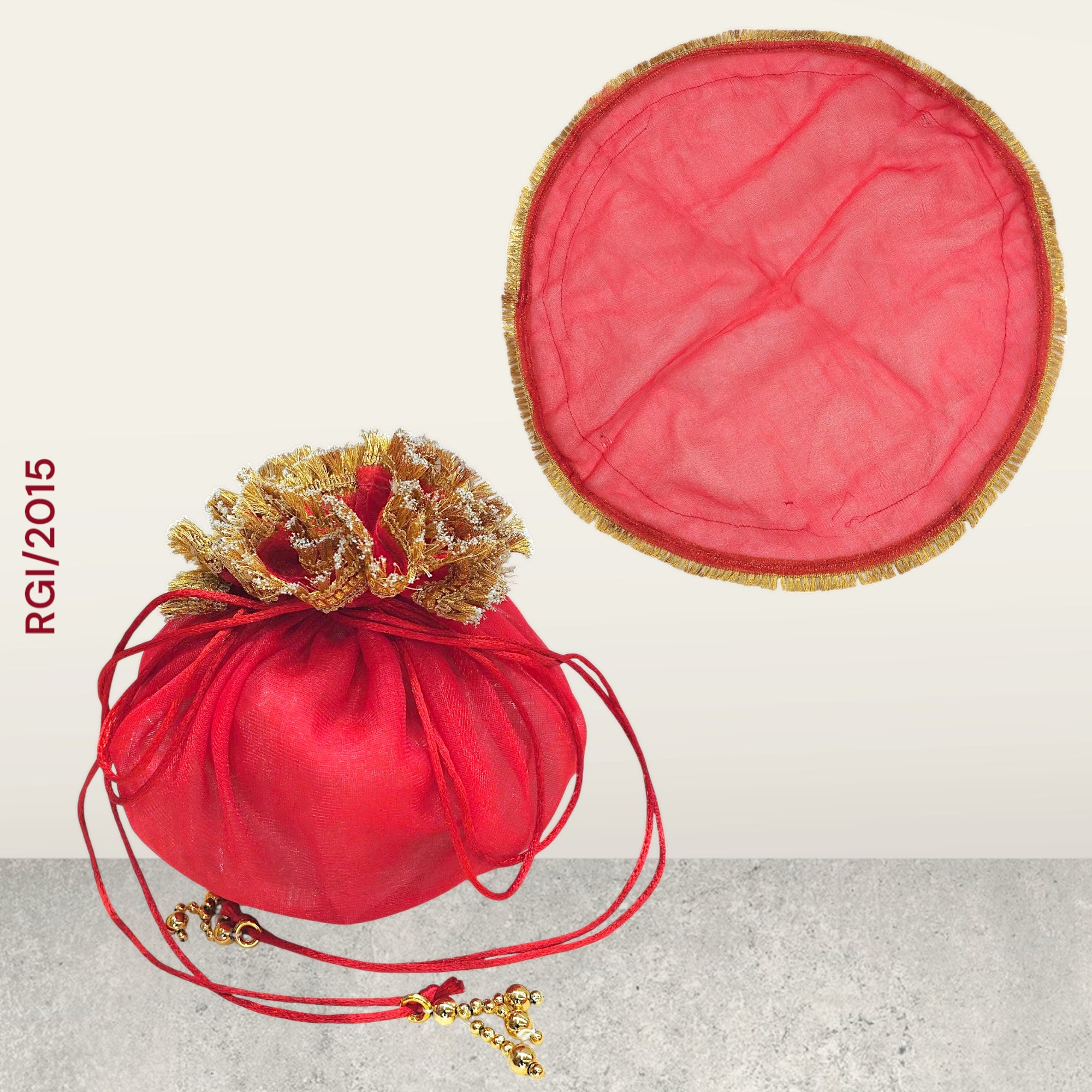 RETURN GIFT ITEMS JHOL TISSUE NET POTLI BAGS