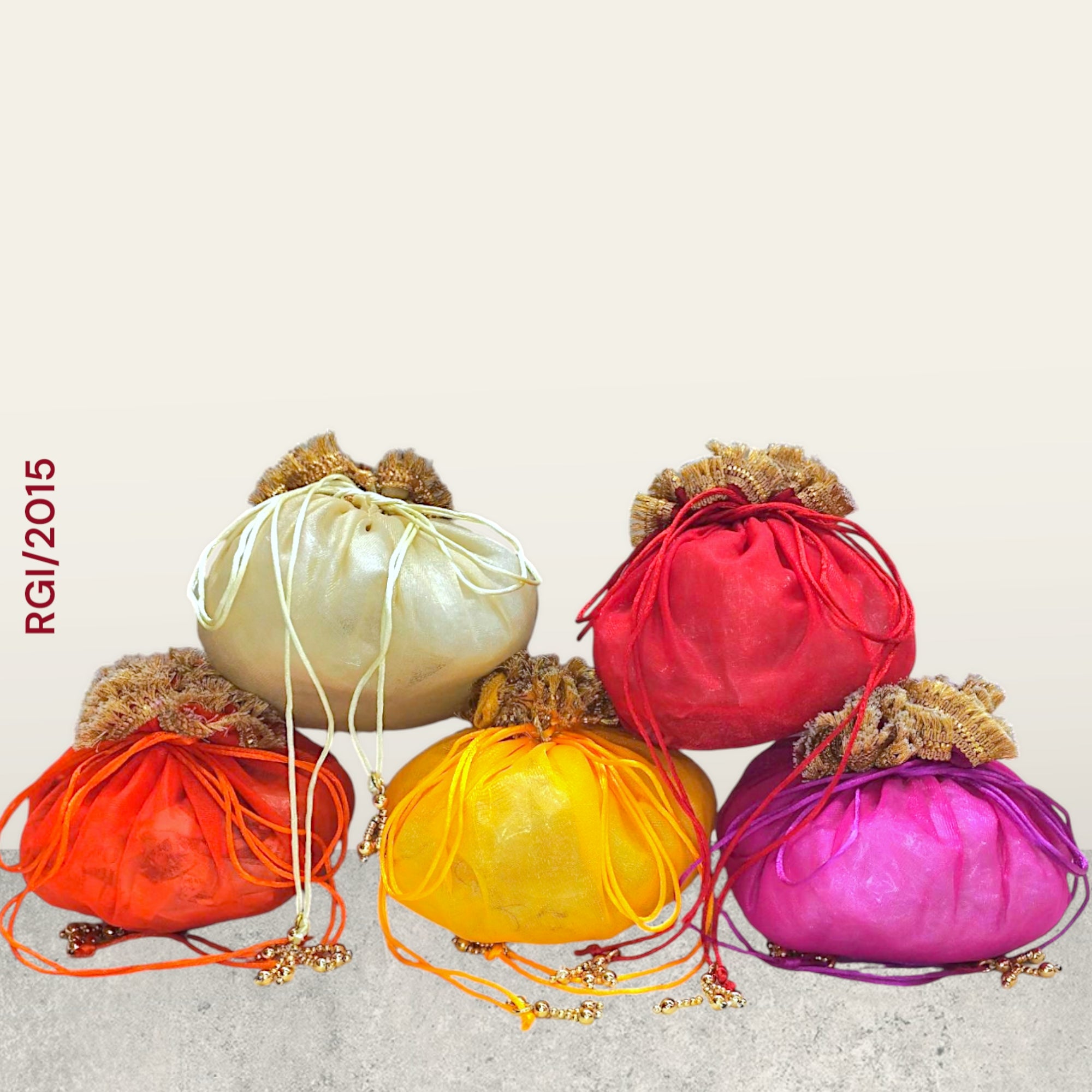 RETURN GIFT ITEMS JHOL TISSUE NET POTLI BAGS