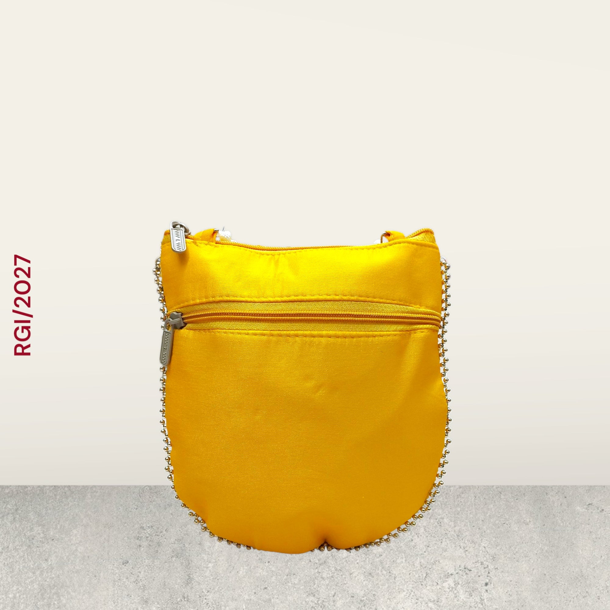 RETURN GIFT ITEMS DOUBLE ZIP SEQUINS EMBROIDERY POTLI BAG
