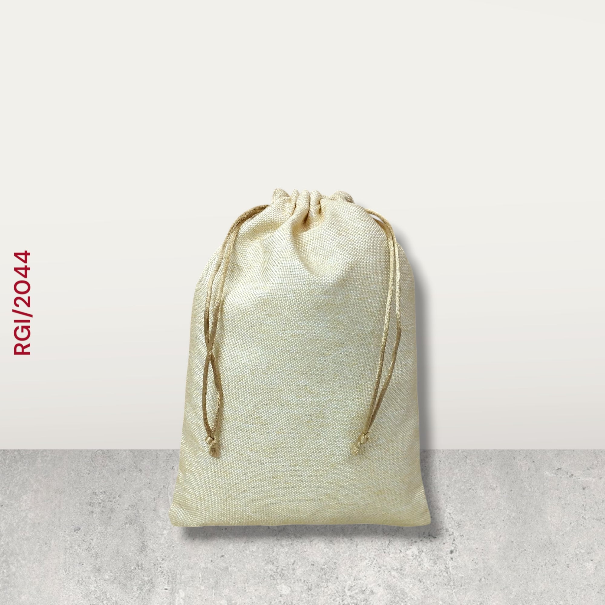 RETURN GIFT ITEMS 500 GMS PACKING SHINING JUTE PRINT POTLI BAGS