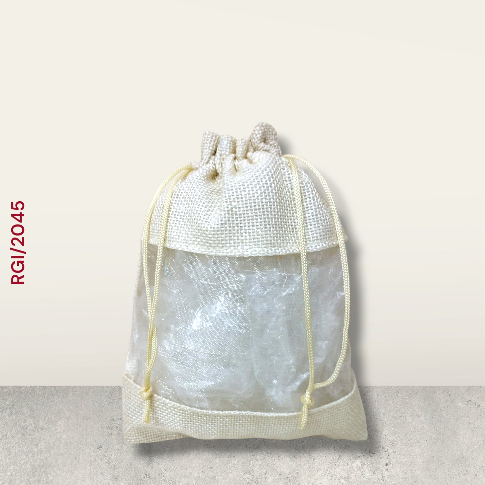 RETURN GIFT ITEMS 500 GMS JUTE WINDOW POTLI BAG
