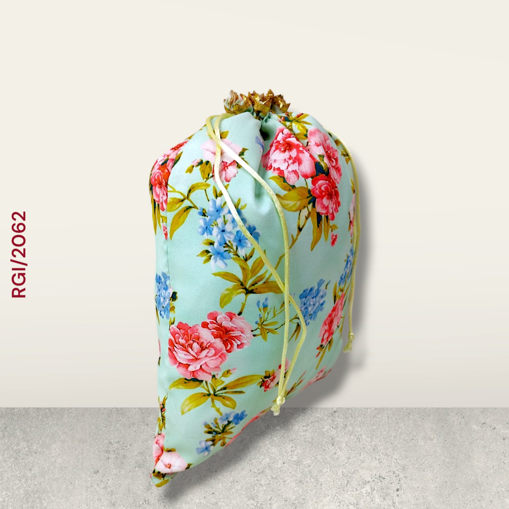 RETURN GIFT ITEMS 1 KG FLORAL PRINT DIGITAL POTLI BAGS