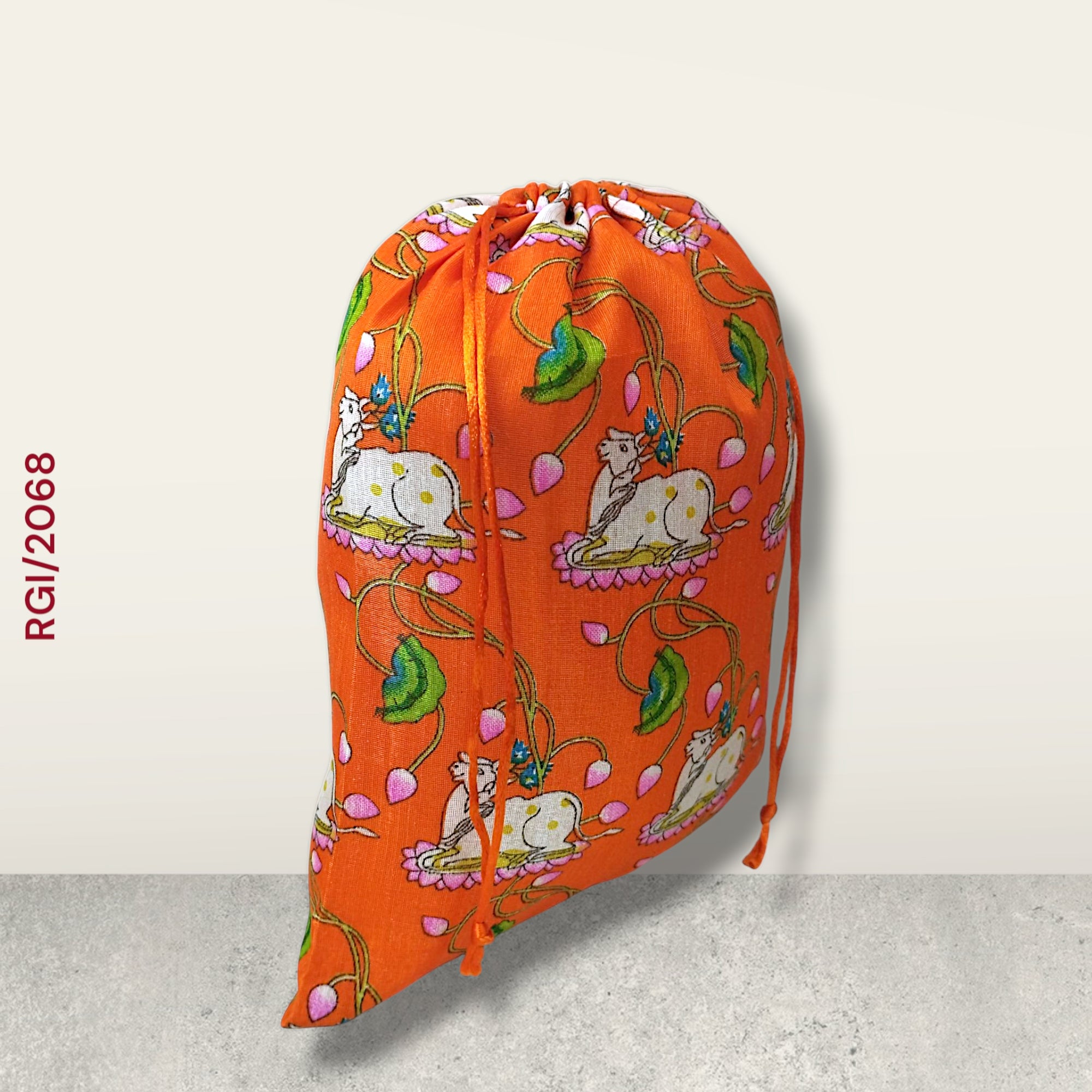 RETURN GIFT ITEMS 1 KG PACKING COW PRINT  POTLI BAGS