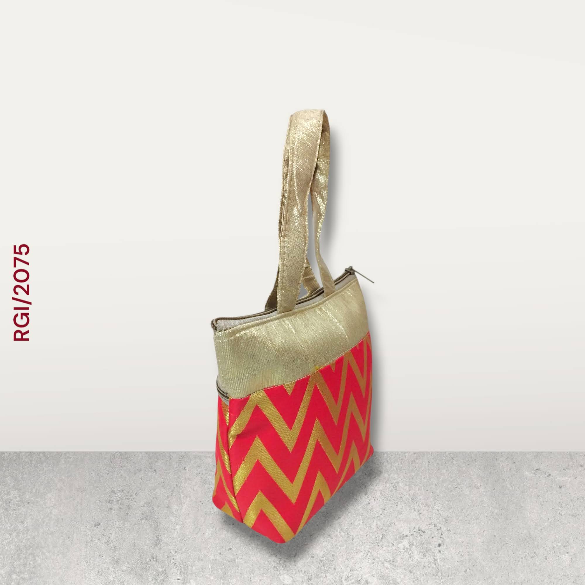 RETURN GIFT ITEMS MINI ZIGZAG PRINT HANDBAG