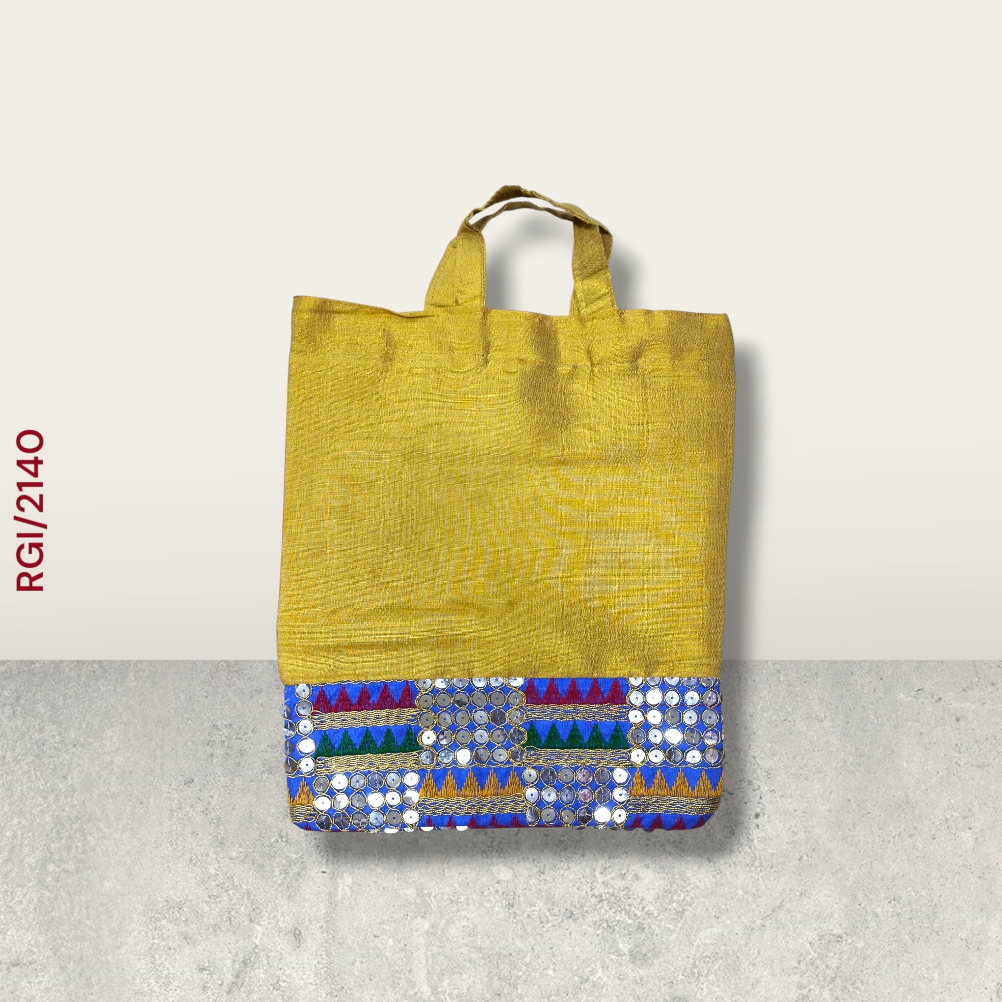 RETURN GIFT ITEMS GOLDEN TISSUE EMBROIDERY GIFT BAGS