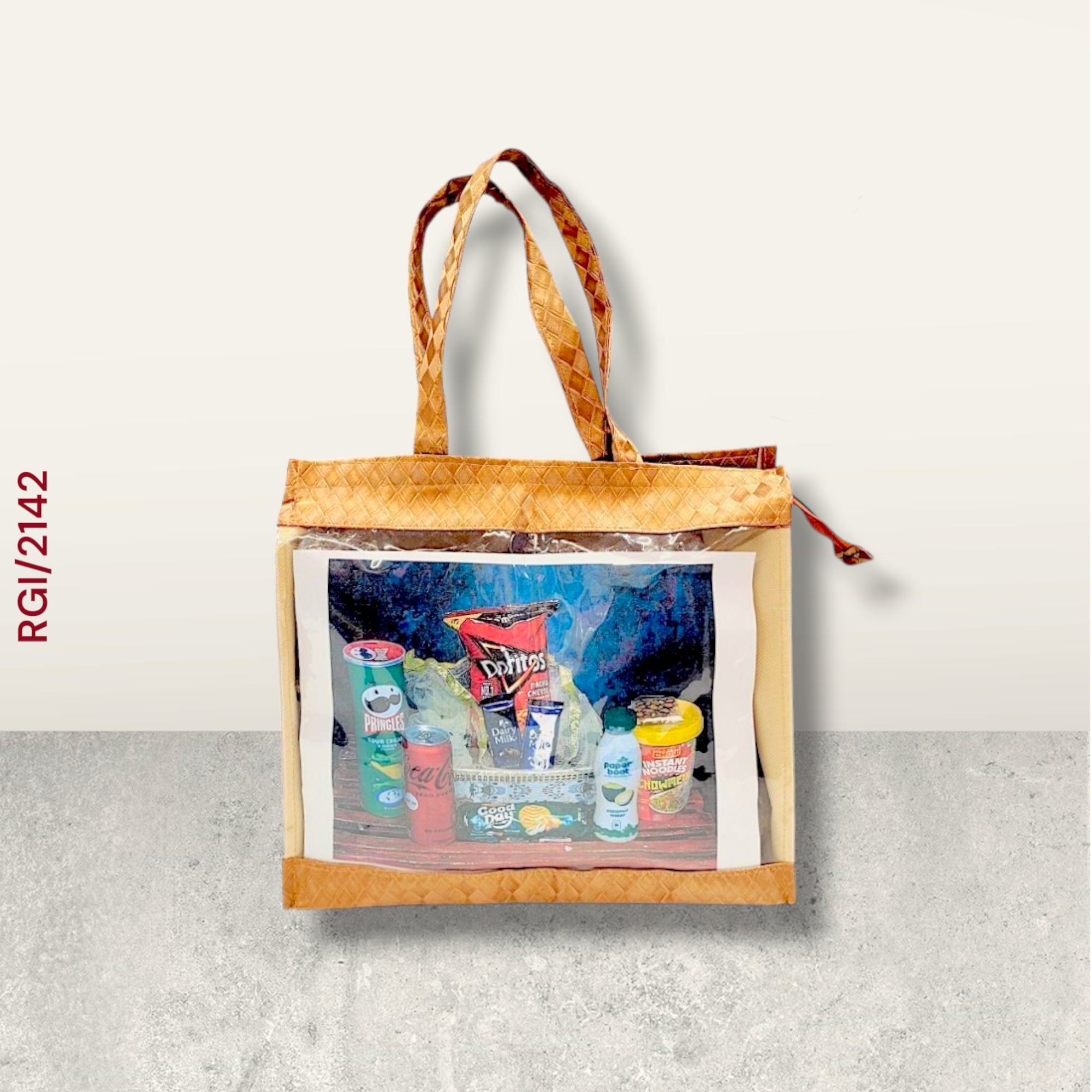 RETURN GIFT ITEMS TRANSPARENT TEXTURE REXINE GIFT BAGS