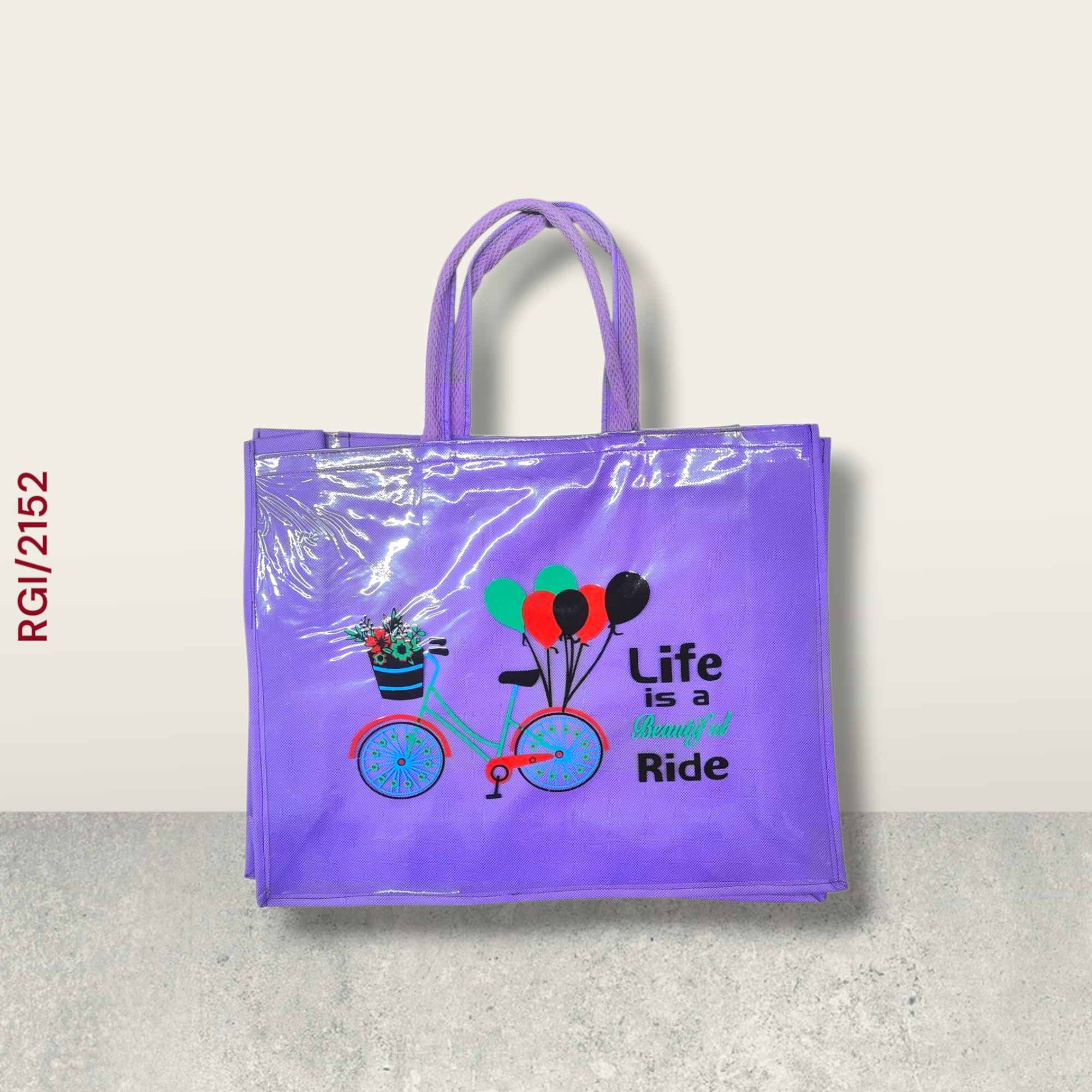 RETURN GIFT ITEMS PLASTIC COATED PRINTED MEDIUM SIZE SHOPPING BAGS