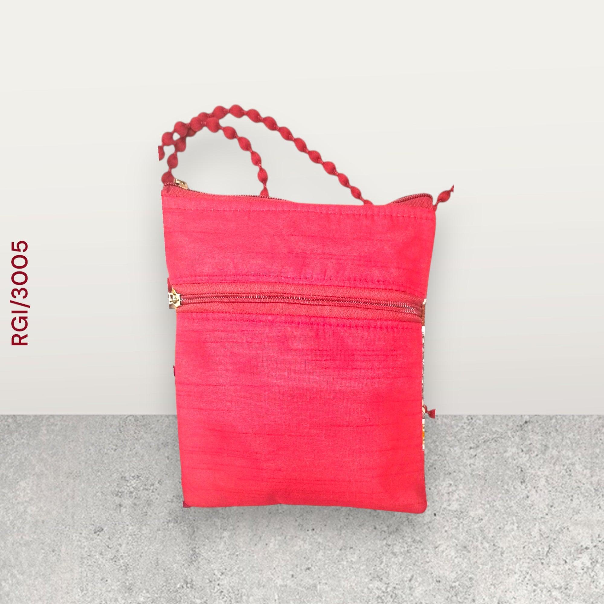 RETURN GIFT ITEMS MULTI PRINT SILK SLING BAGS