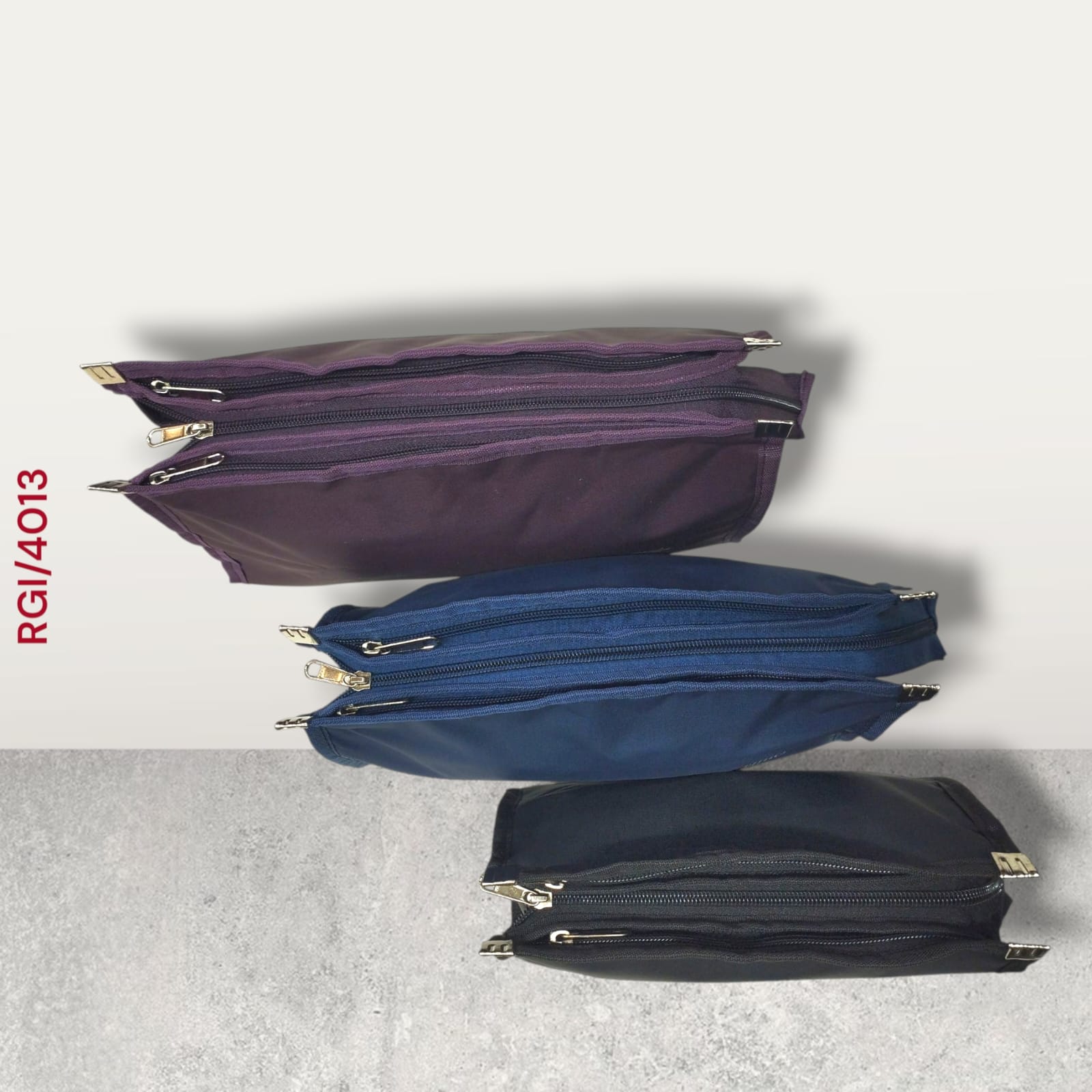 RETURN GIFT ITEMS 3 PCS SET 3 ZIP PLAIN TRAVEL POUCH