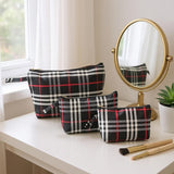 RETURN GIFT ITEMS 3 PCS SET CHECKS DESIGN HAND POUCH