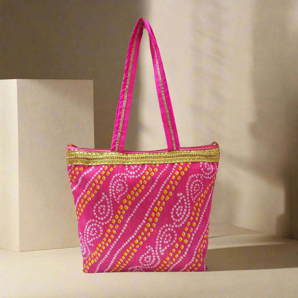 RETURN GIFT ITEMS BANDHINI PRINT HAND BAGS