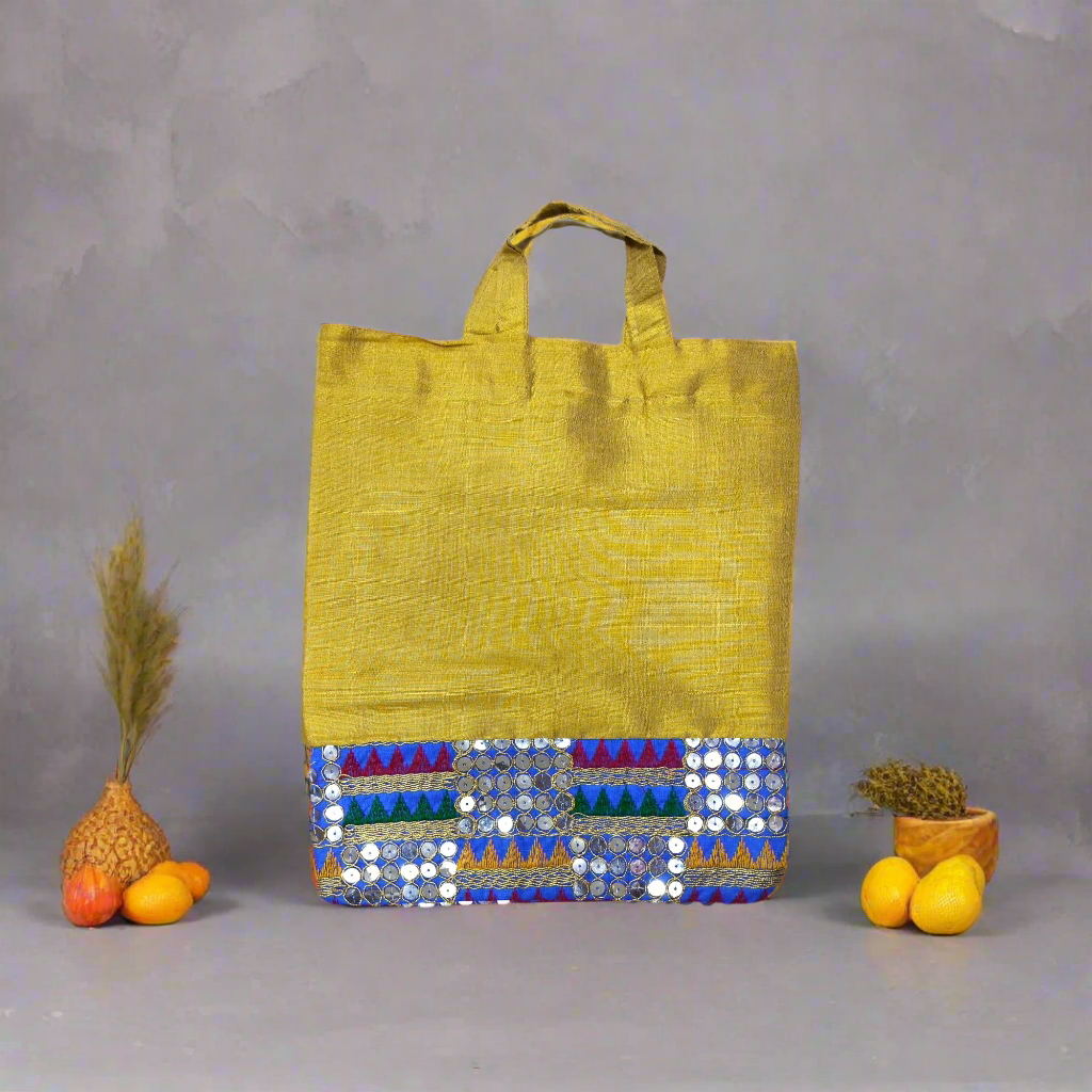 RETURN GIFT ITEMS GOLDEN TISSUE EMBROIDERY GIFT BAGS