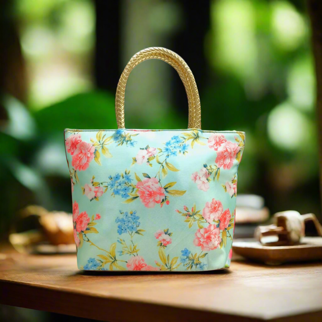 RETURN GIFT ITEMS DIGITAL PRINT FLORAL DESIGN HAND BAGS