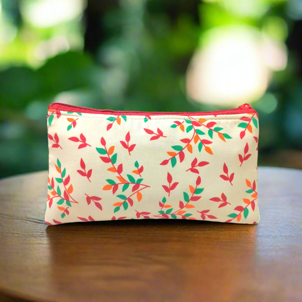 RETURN GIFT ITEMS LEAF PRINT TISSUE HAND POUCHES