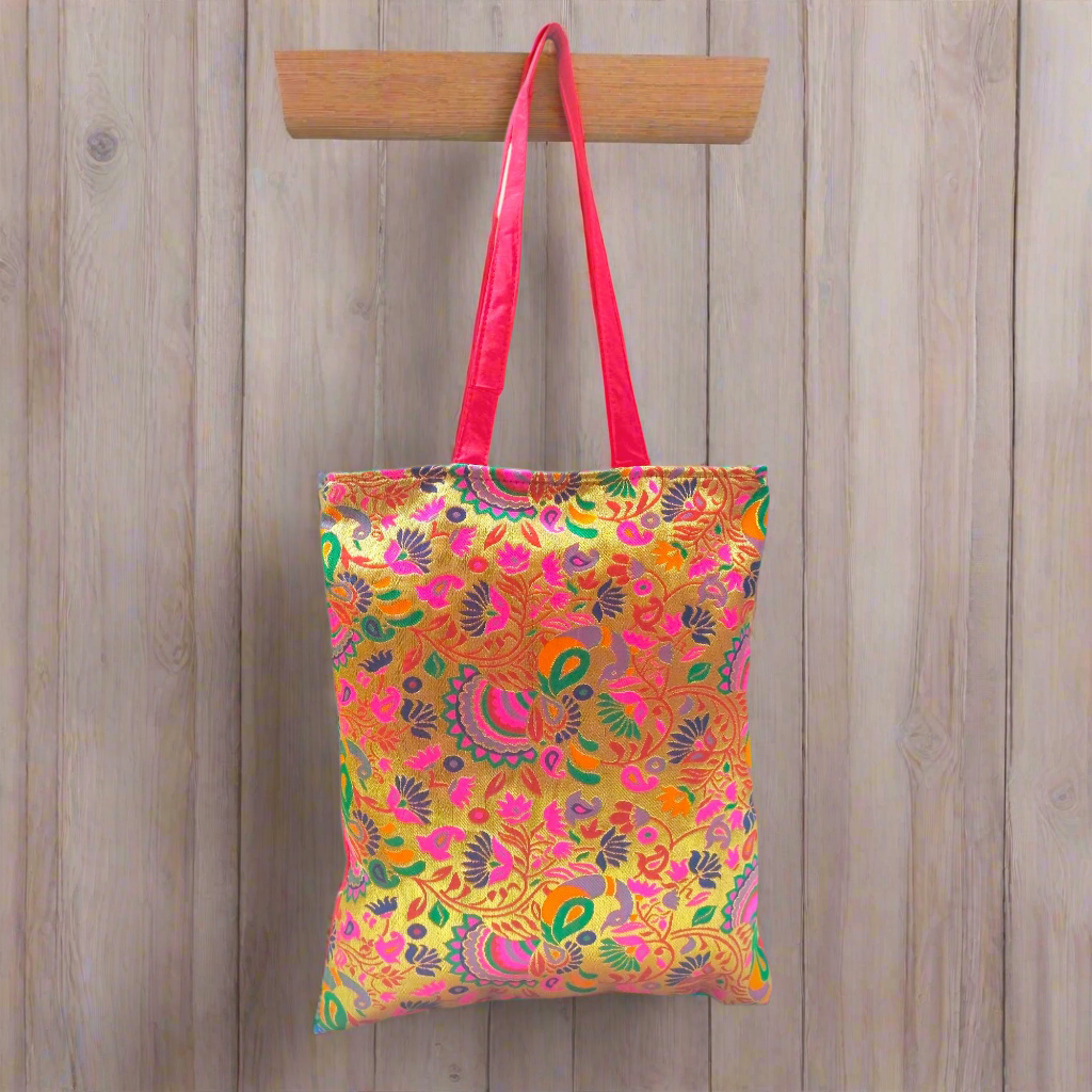 RETURN GIFT ITEMS PAITHANI DESIGN TOTE BAGS