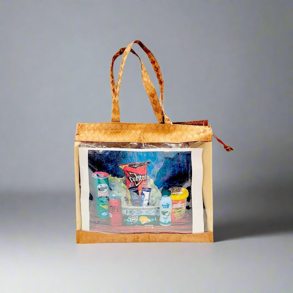 RETURN GIFT ITEMS TRANSPARENT TEXTURE REXINE GIFT BAGS