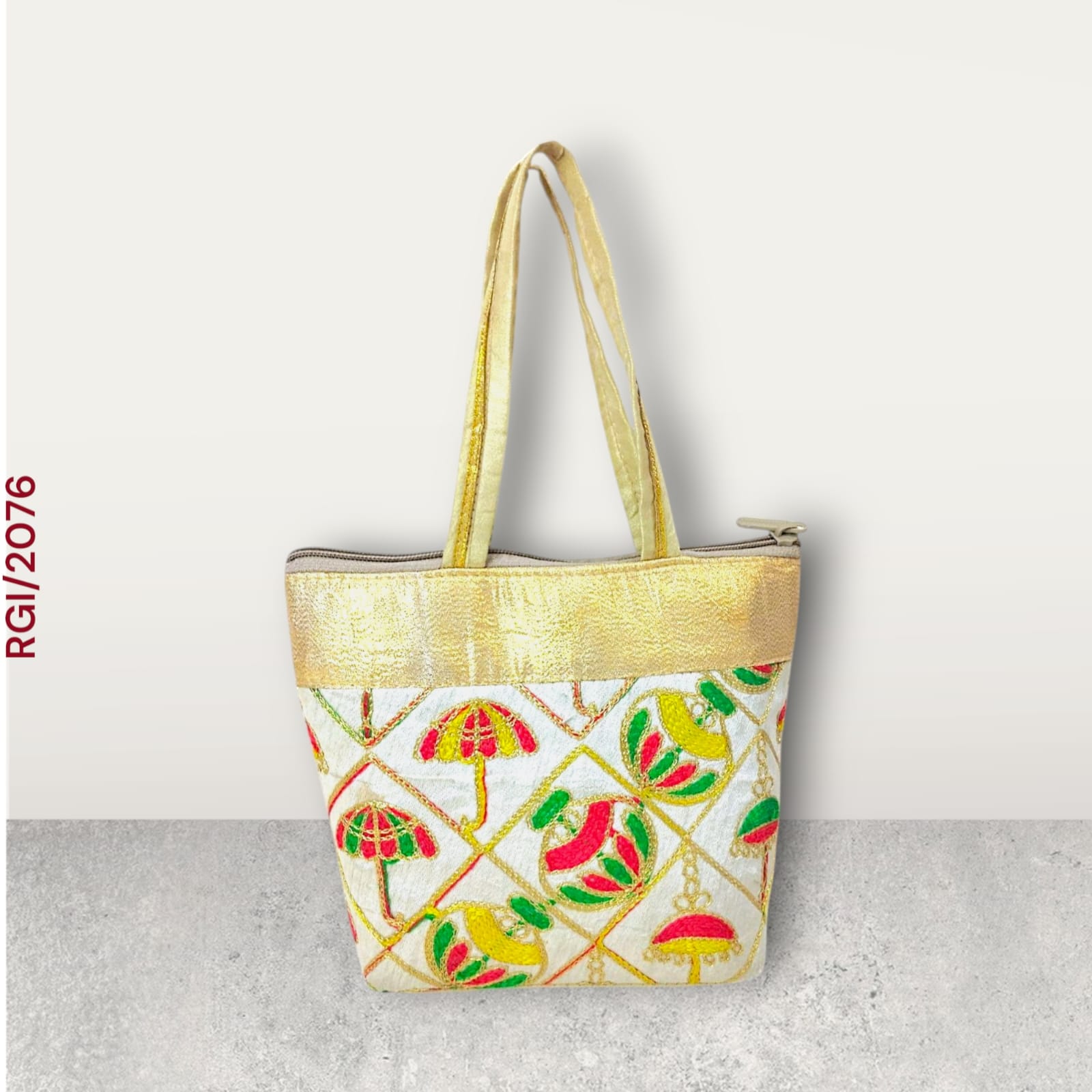 RETURN GIFT ITEMS SILK EMBROIDERY GIFT HANDBAG