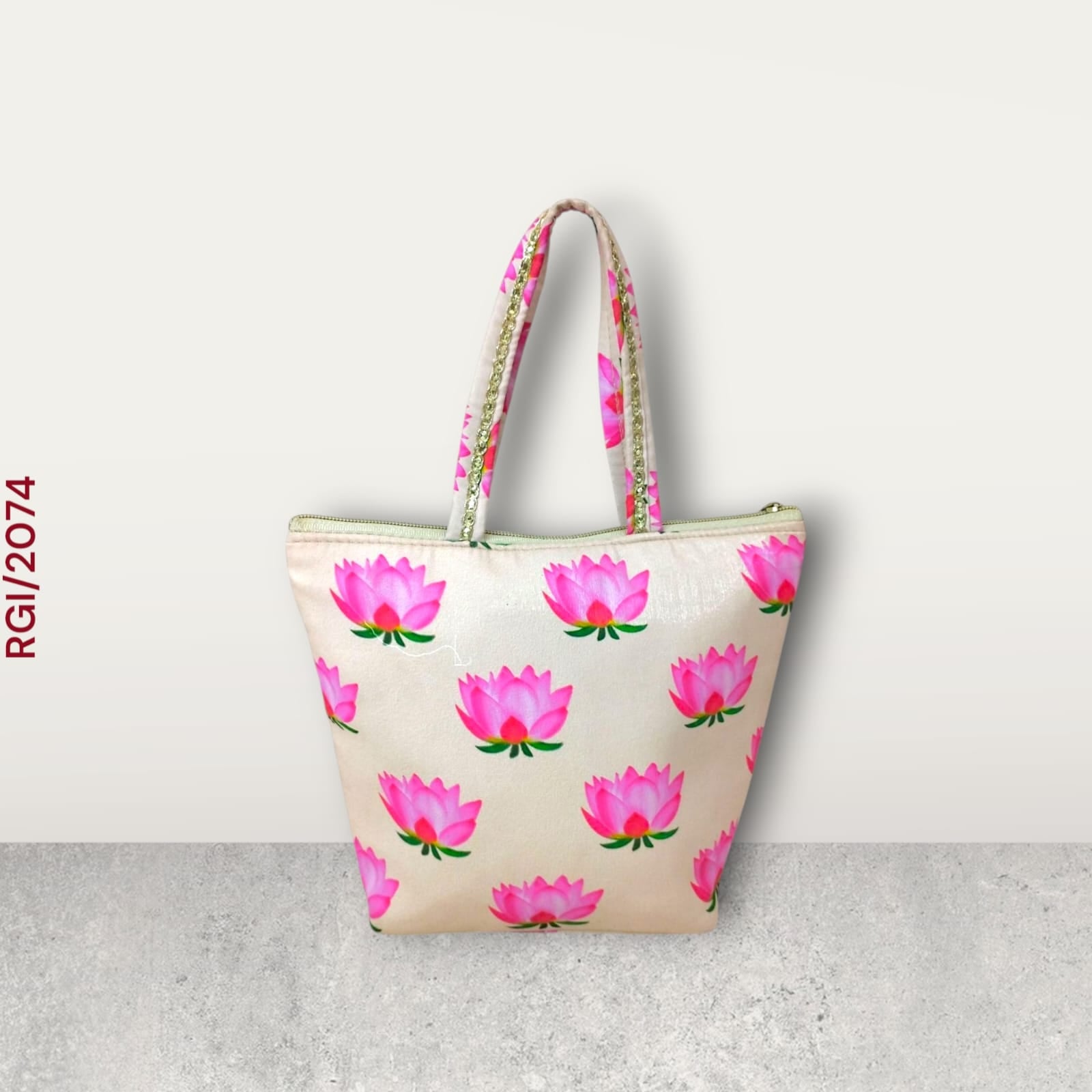 RETURN GIFT ITEMS LOTUS PRINT HANDBAG