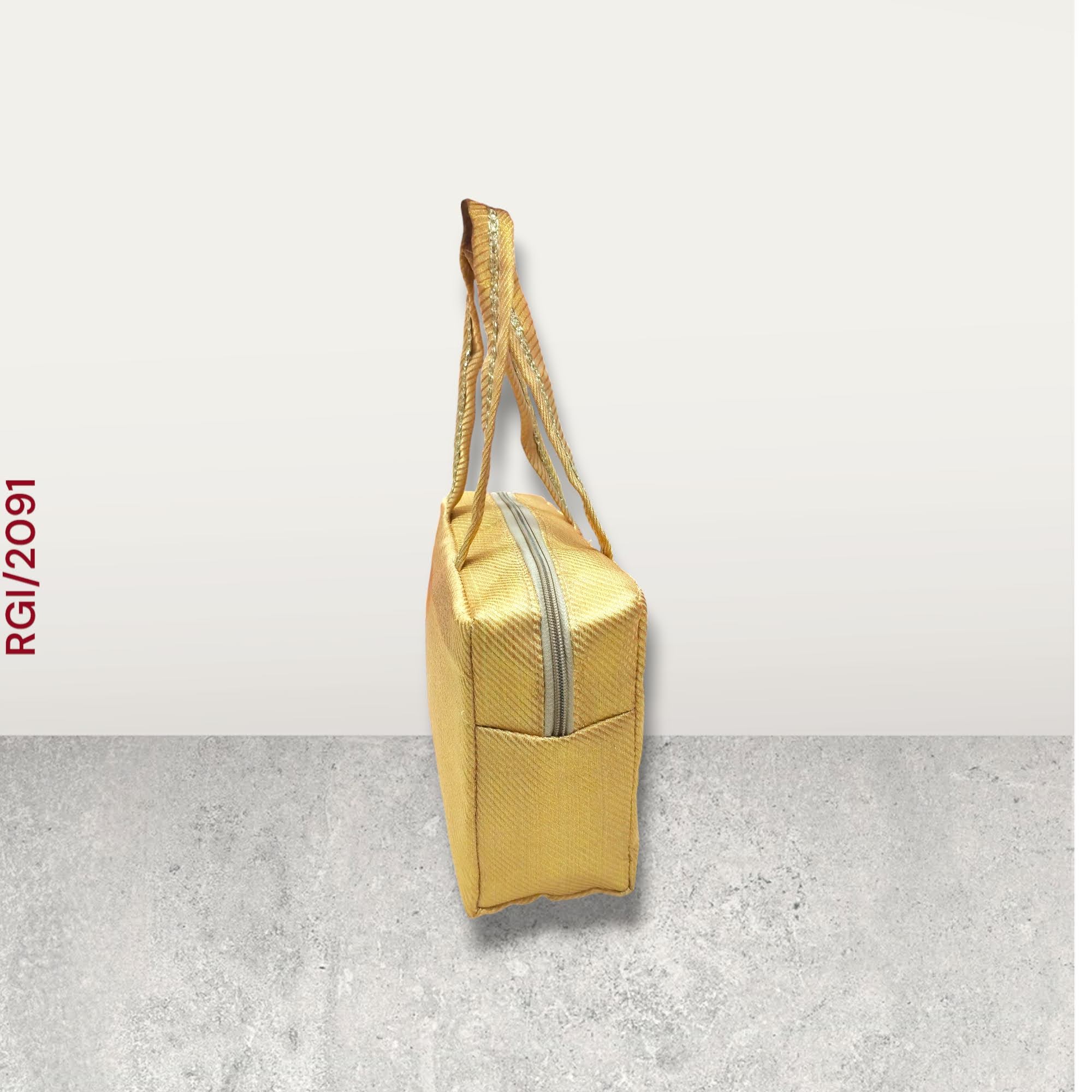 RETURN GIFT ITEMS BANARASI GOLDEN BOX HAND BAGS