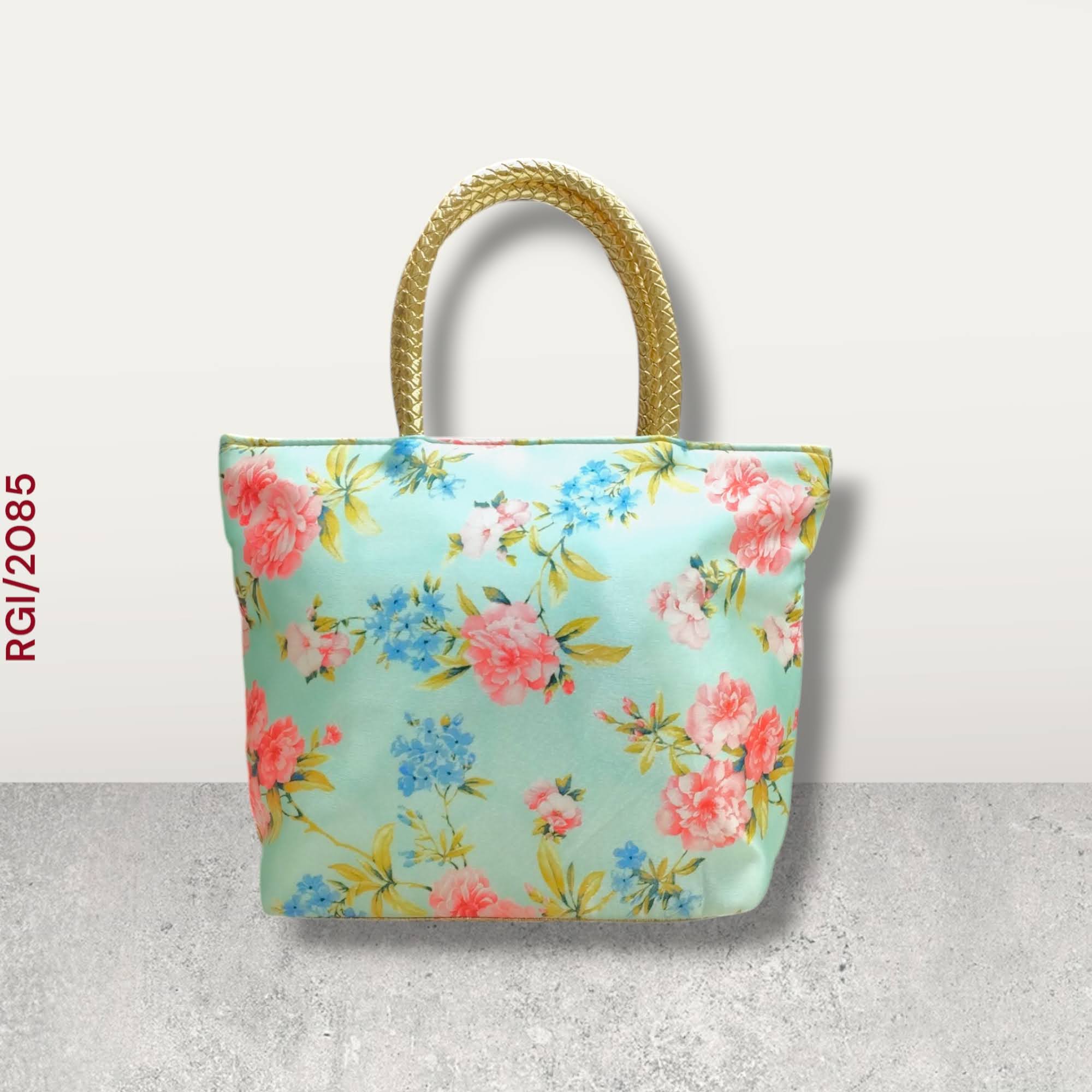RETURN GIFT ITEMS DIGITAL PRINT FLORAL DESIGN HAND BAGS
