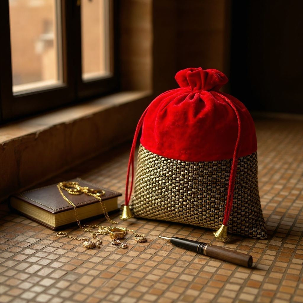 RETURN GIFT ITEMS 500 GMS PACKING JUTE VELVET PACKING POTLI BAG