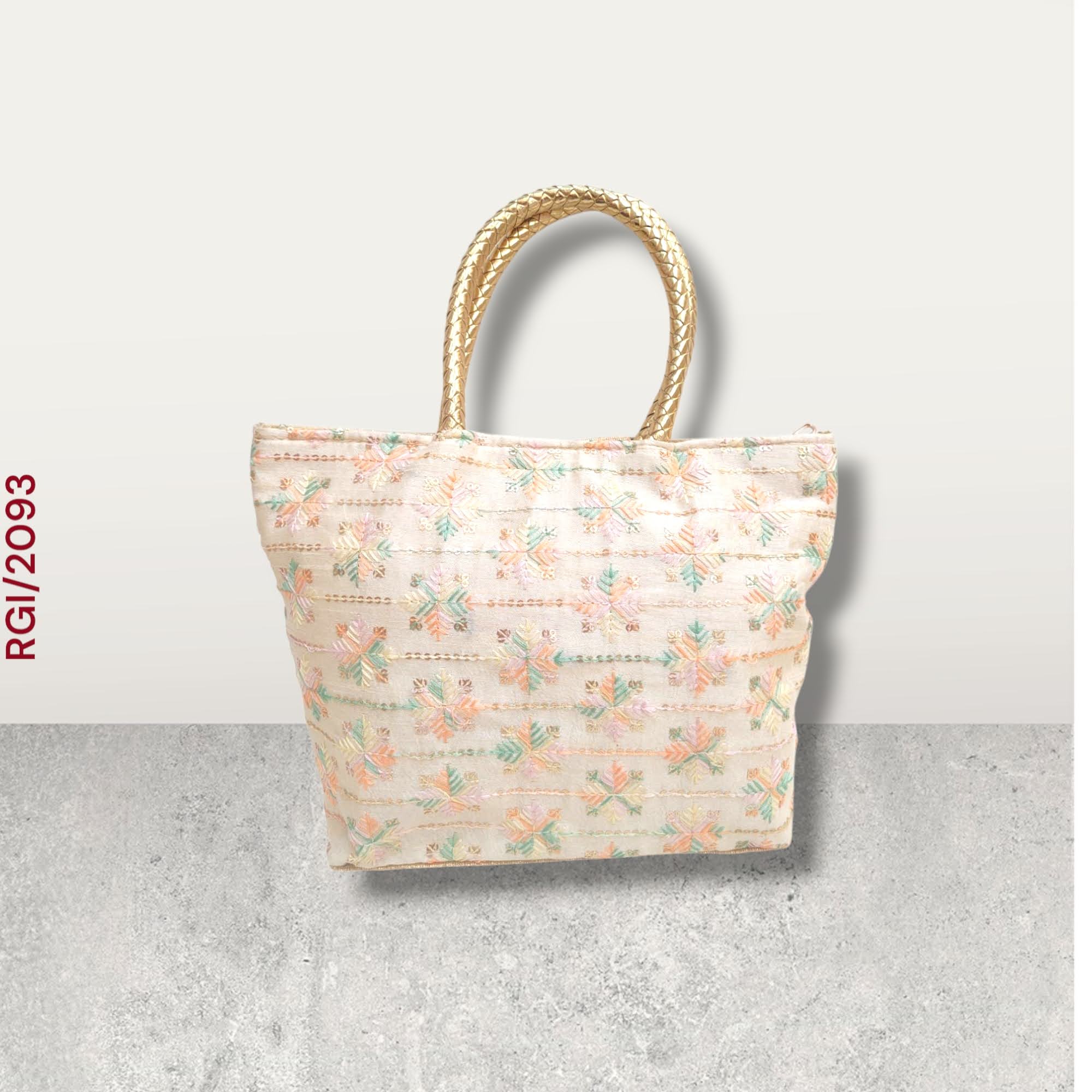 RETURN GIFT ITEMS SILK EMBROIDERY HAND BAGS