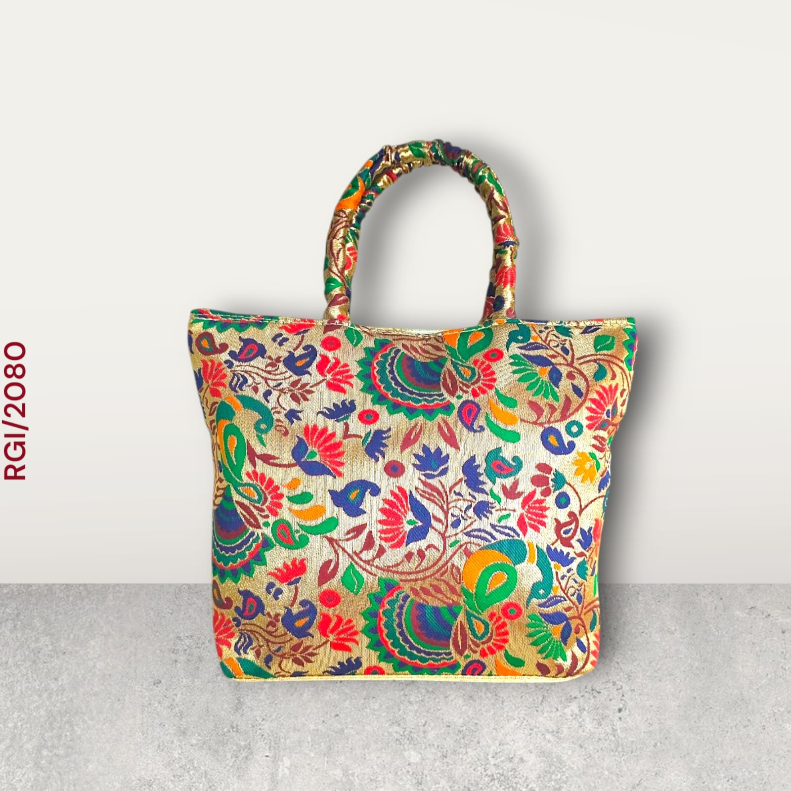RETURN GIFT ITEMS PAITHANI PEACOCK DESIGN HANDBAG
