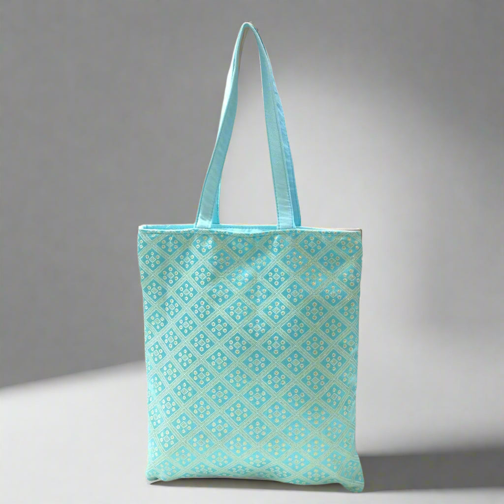 RETURN GIFT ITEMS BANARASI PASTEL TOTE BAGS