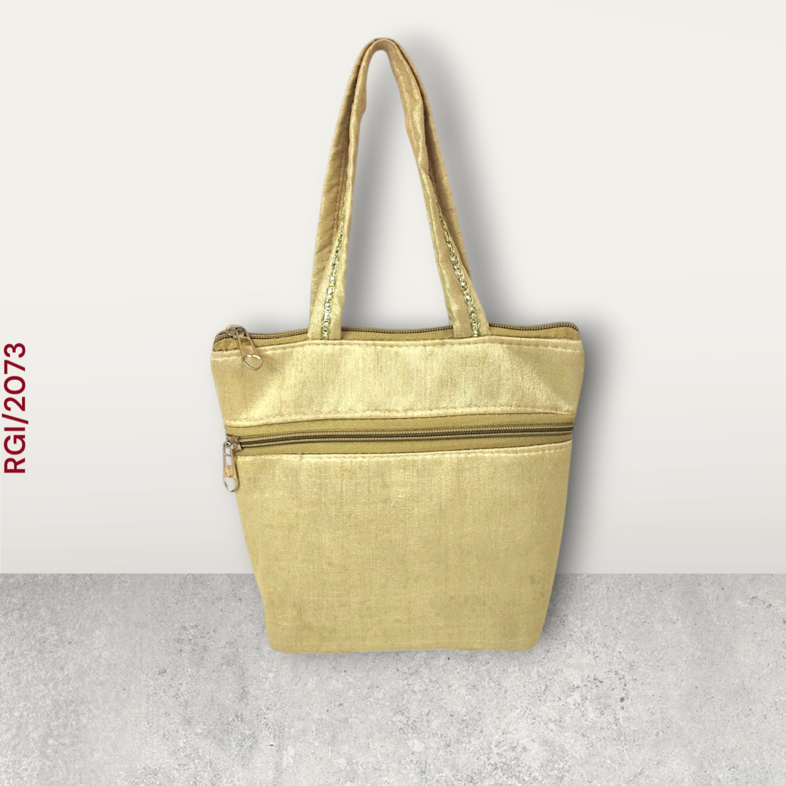 RETURN GIFT ITEMS GOLDEN LACE SILK HANDBAG
