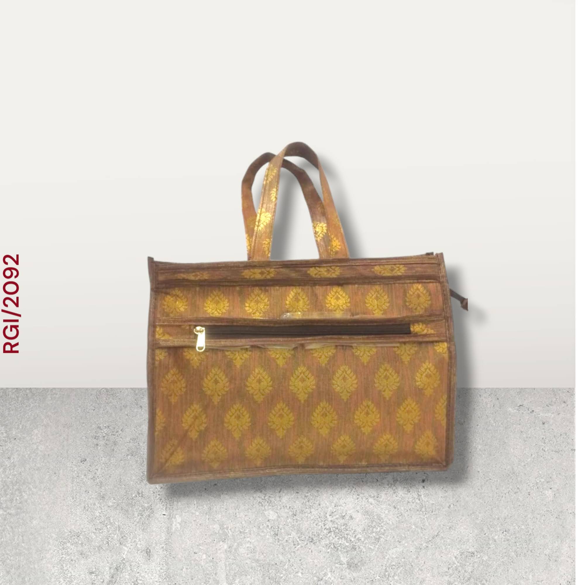 RETURN GIFT ITEMS BROWN FOIL PRINT GIFT BAGS