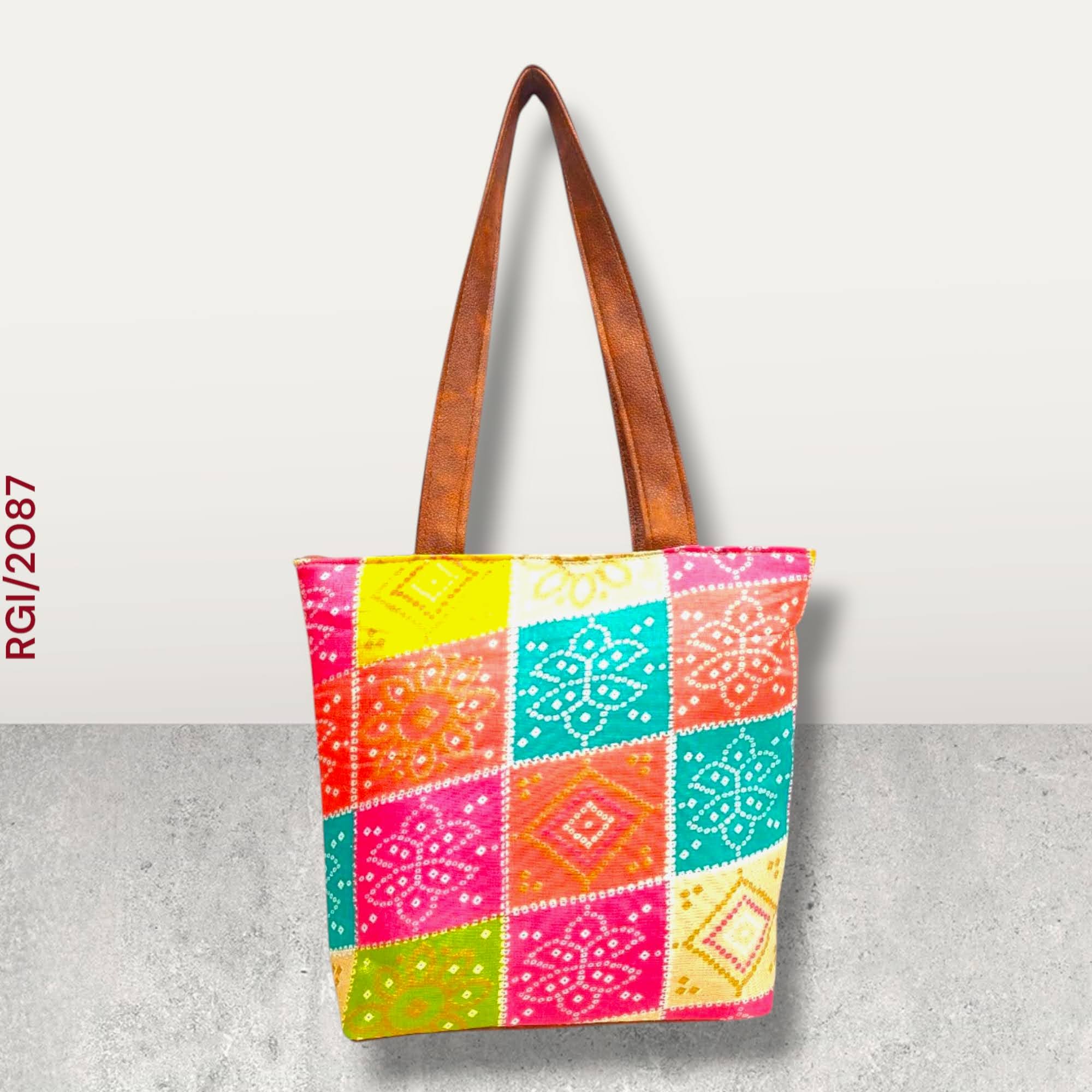 RETURN GIFT ITEMS MULTI PRINT INDO WESTERN HAND BAGS