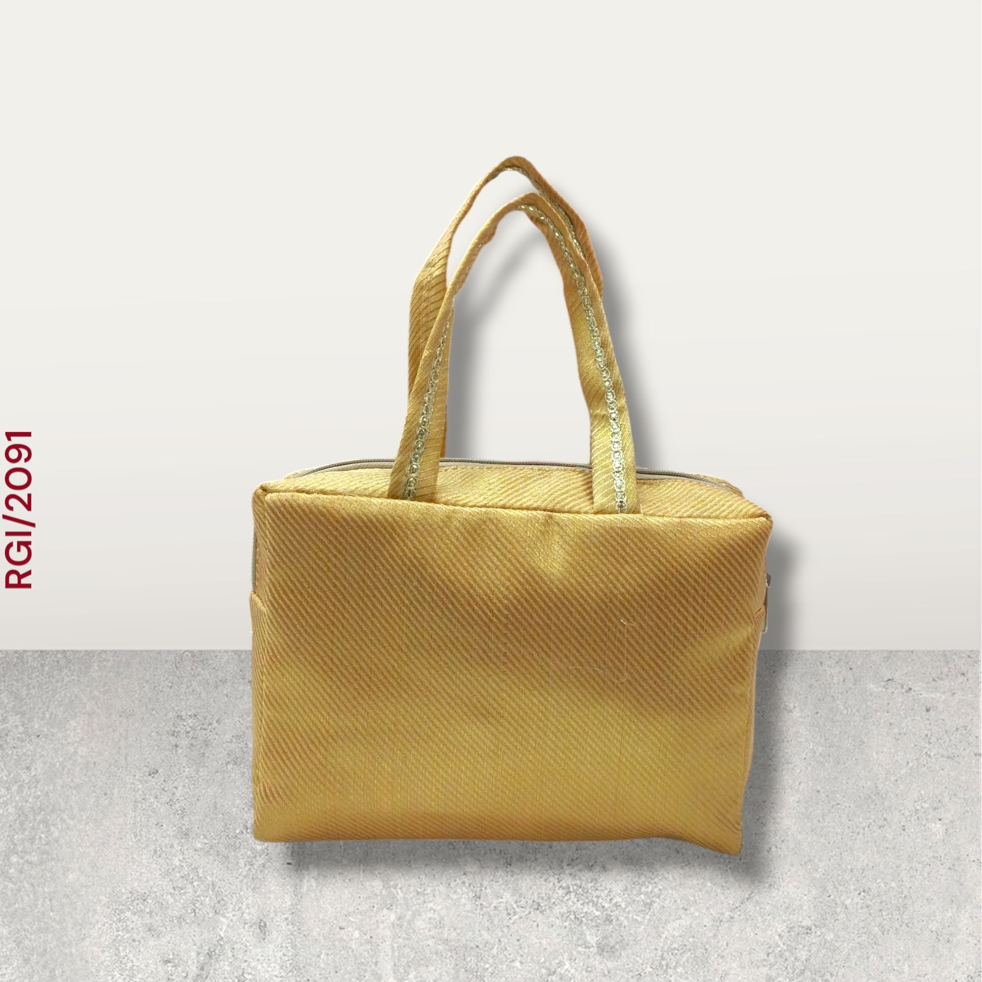 RETURN GIFT ITEMS BANARASI GOLDEN BOX HAND BAGS